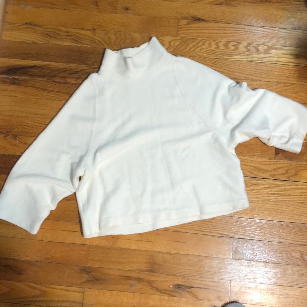 Madewell Cropped Mock-neck Top